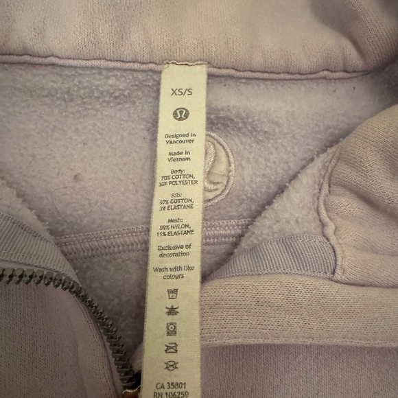 Lululemon Scuba Oversized Funnel Neck Half-Zip Lavender Dew - Picture 5 of 6
